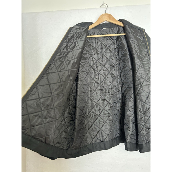 Axe Music Godin Guitars Promo Y2K Merch Jacket Zip Insulated Quilted Men's XXL - Picture 11 of 13